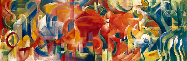 Array Spielende Formen von Franz Marc