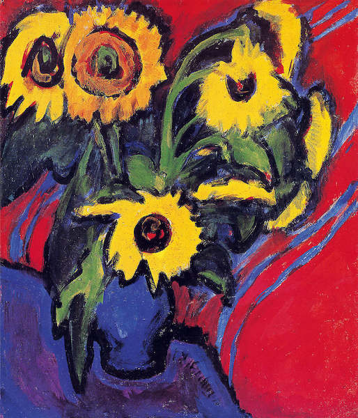 Array Sonnenblumen von Ernst Ludwig Kirchner