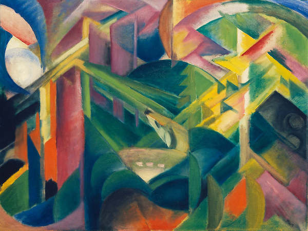 Array Reh im Klostergarten von Franz Marc