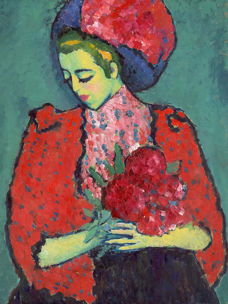 Array Mädchen mit Pfingstrosen von Alexej Jawlensky