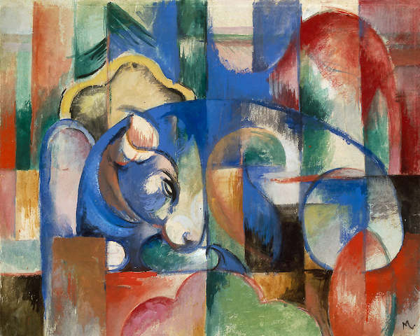 Array Liegender Stier von Franz Marc