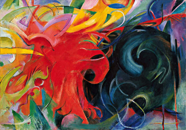 Array Kämpfende Formen von Franz Marc