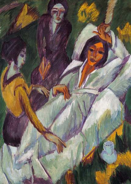 Array Frauen beim Tee von Ernst Ludwig Kirchner