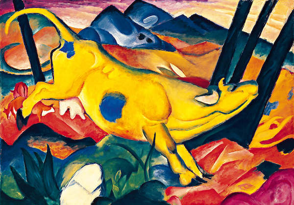 Array Die gelbe Kuh von Franz Marc