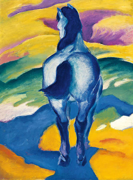 Array Blaues Pferd II von Franz Marc