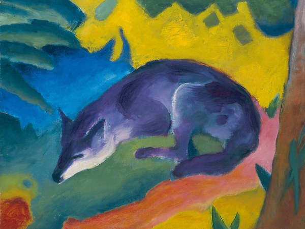 Array Blauschwarzer Fuchs von Franz Marc