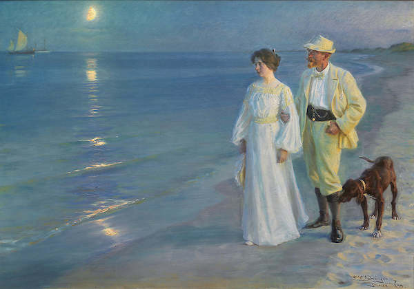 Array Sommerabend am Strand von Skagen von Peter Severin Kroyer