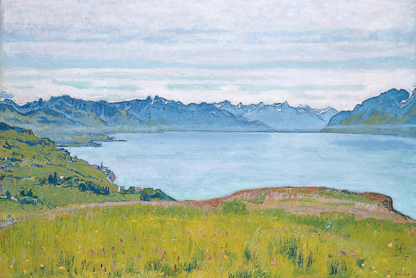 Array Landschaft am Genfer See von Ferdinand Hodler
