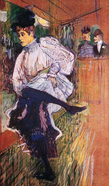 Array Jane Avril tanzend von Henri de Toulouse-Lautrec