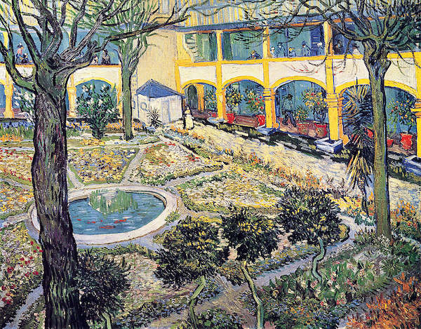 Array Der Garten des Maison de Santè von Vincent Van Gogh