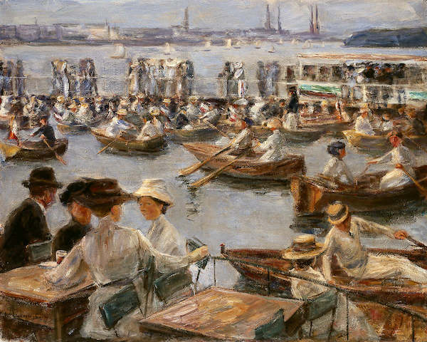 Array An der Alster in Hamburg von Max Liebermann