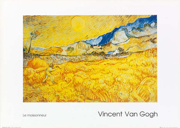 70cm x 50cm Il mietitore von Vincent Van Gogh
