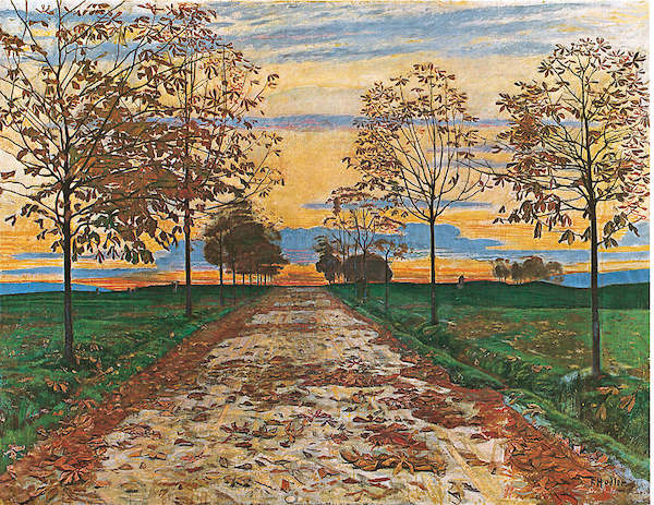 60cm x 48cm Herbstabend, 1892 von Ferdinand Hodler