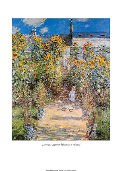 50cm x 70cm Le jardin de l'artiste von Claude Monet