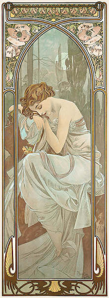 Array Nachtruhe von Marie Alphonse Mucha