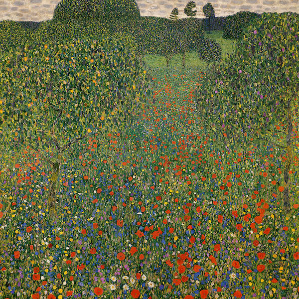 Array Mohnwiese von Gustav Klimt