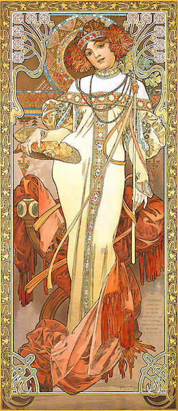 Array Herbst II von Marie Alphonse Mucha