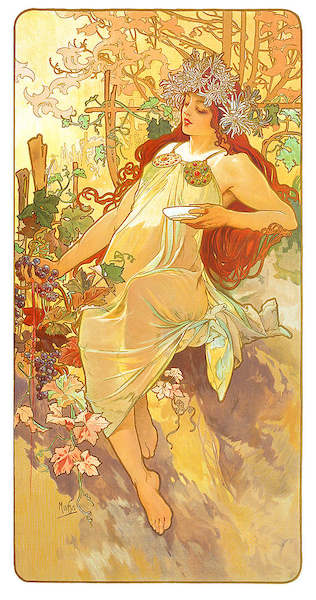 Array Herbst von Marie Alphonse Mucha