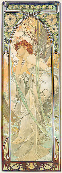 Array Abendträumerei von Marie Alphonse Mucha