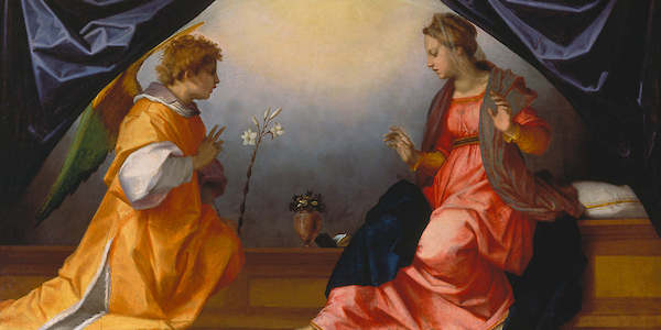 Array Verkündigung von Andrea Del Sarto