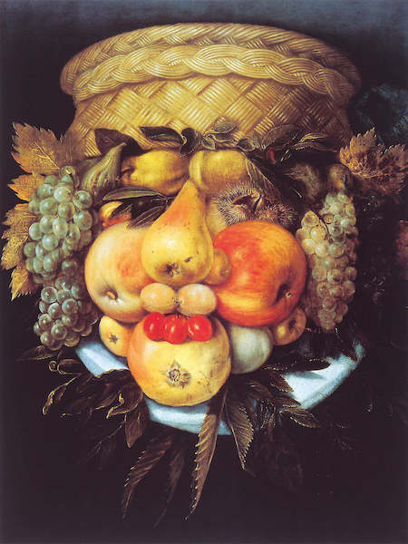 Array Portrait eines Mannes von Guiseppe Arcimboldo
