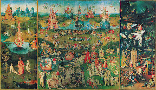 116cm x 67cm Garden of earthly Delight von Hieronymus Bosch