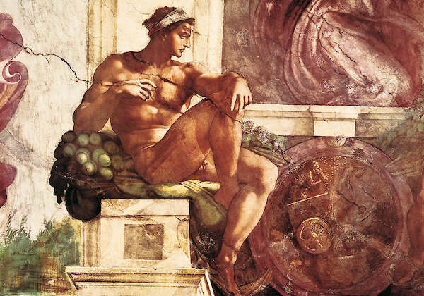 Array Die Erschaffung der Gestirne von Michelangelo