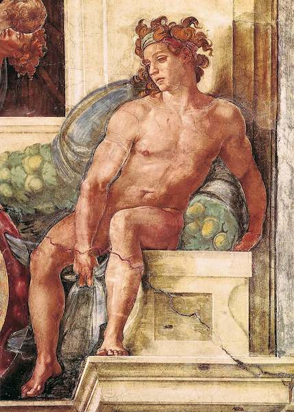 Array Die Erschaffung der Gestirne von Michelangelo