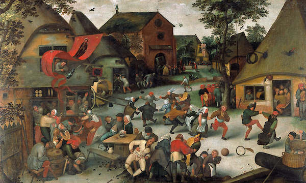 Array Die Kirmis von San Giorgio von Pieter d. Ä. Brueghel