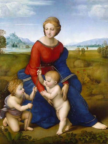 Array Die Madonna im Grünen von Raffael