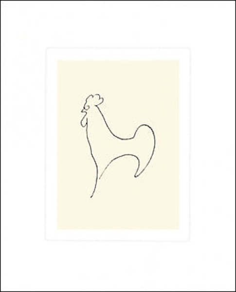 50cm x 60cm Coq-Detail, PP-825 von Pablo Picasso