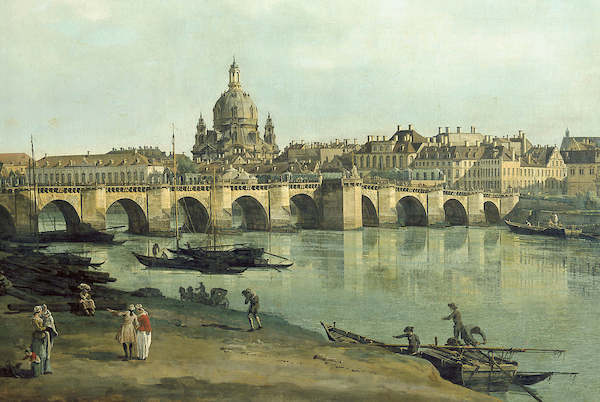Array Dresden vom rechten Elbufer von Canaletto