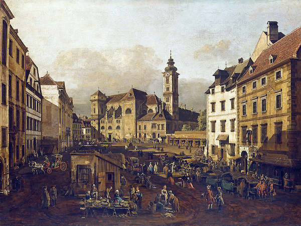 Array Die Freyung in Wien von Canaletto