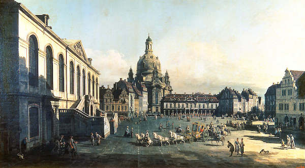 Array Der Neue Markt in Dresden von Canaletto