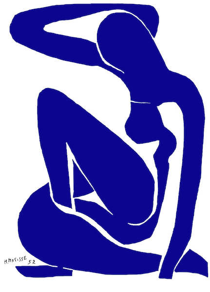 60cm x 80cm Nu bleu I von Henri Matisse