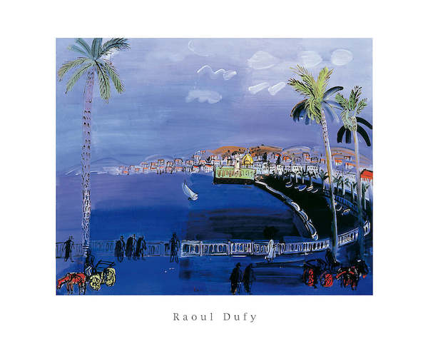 50cm x 40cm Baie de Anges, Nice von Raoul Dufy