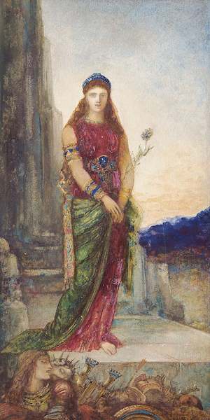 Array Helena vor den Mauern Trojas von Gustave Moreau