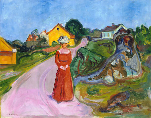 Array Dorfstrasse im Aasgaardstrand von Edvard Munch