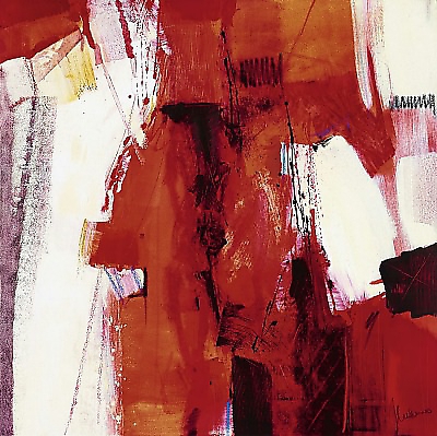 70cm x 70cm Rosso Astratto von Francesco Cusumano