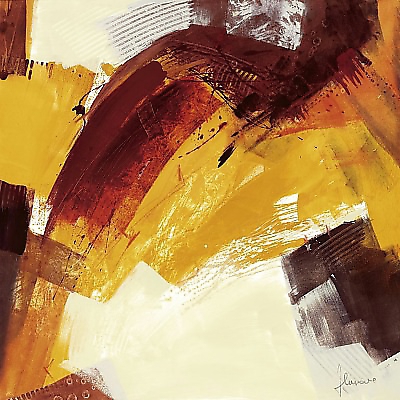 98cm x 98cm Rosso III von Francesco Cusumano
