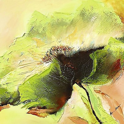 50cm x 50cm Mint Spring I von FILATOV