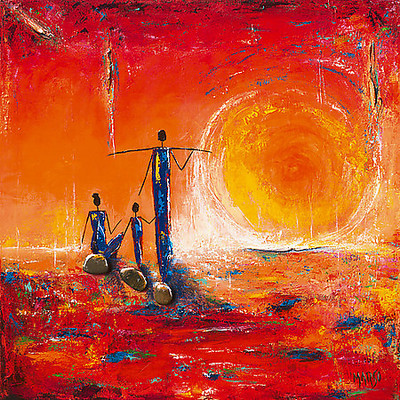 70cm x 70cm Soleil von Marso