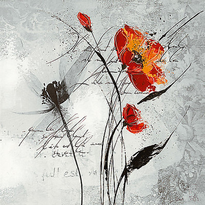 30cm x 30cm Petite aventure fleurie II von Isabelle Zacher-Finet