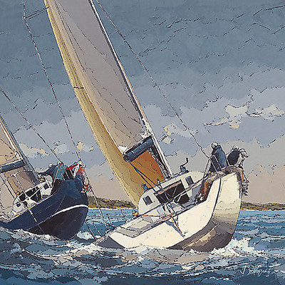 30cm x 30cm Bord à Bord von Guy Dekeryver