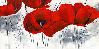 100cm x 50cm Pavot d´hiver IV von Isabelle Zacher-Finet