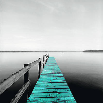 70cm x 70cm 3 Days in Cap Ferret von Anne Valverde