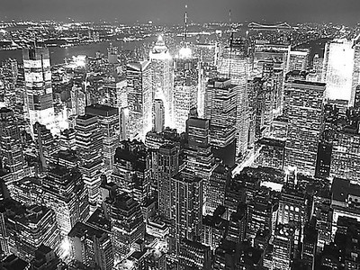 80cm x 60cm Overlooking Times Square von Aurélien Terribles