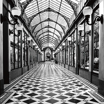 50cm x 50cm Passage des princes, Paris von Dave Butcher