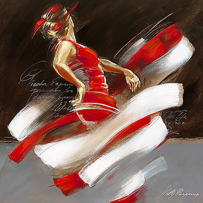 70cm x 70cm Pasión II von Kitty Meijering