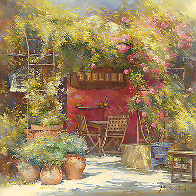 30cm x 30cm L´atelier von Johan Messely